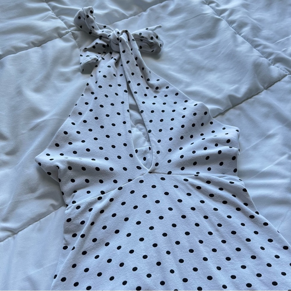 Polka Dot Halter Dress
